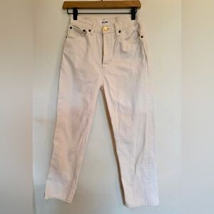 Still Here Childhood Straight Jean Cream Brown Stripe Sz 27